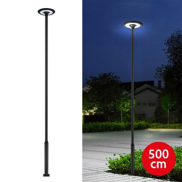 Brilagi - LED tänavavalgusti 5 m postiga URBANSPARK LED/120W/230V must IP65