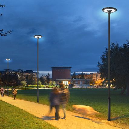 Brilagi - LED tänavavalgusti 5 m postiga URBANSPARK LED/120W/230V must IP65