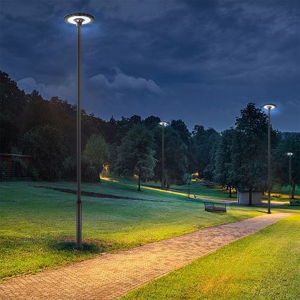 Brilagi - LED tänavavalgusti 5 m postiga URBANSPARK LED/120W/230V must IP65