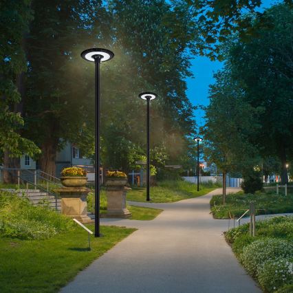 Brilagi - LED-tänavavalgusti koos 3 m postiga URBANSPARK LED/120W/230V must IP65