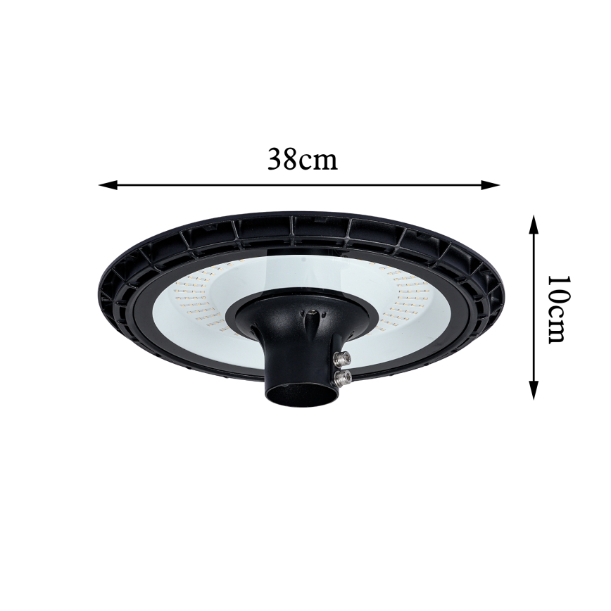 Brilagi - LED-tänavavalgusti koos 3 m postiga URBANSPARK LED/120W/230V must IP65