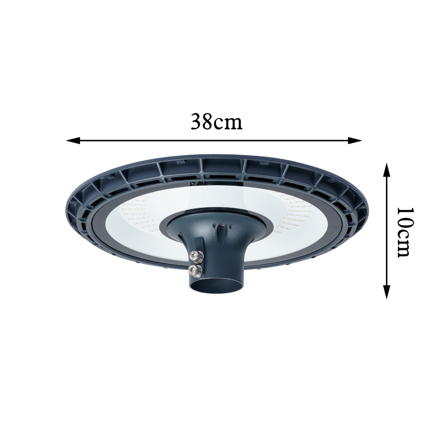 Brilagi - LED välisvalgusti (tänavavalgusti) koos 4 m postiga URBANSPARK LED/120W/230V antratsiit IP65