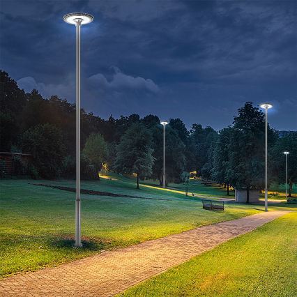 Brilagi - LED-tänavavalgusti koos 5 m mastiga URBANSPARK LED/120W/230V antratsiit IP65