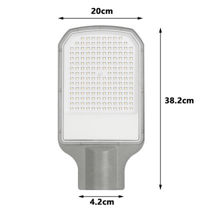 Brilagi - LED tänavavalgusti URBANLIGHT LED/100W/230V hall IP65