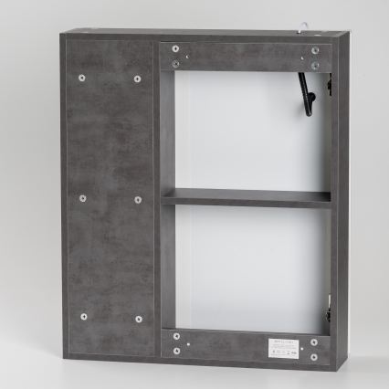 BRILAGI - LED-taustvalgustusega peegliga vannitoakapp TRABIA SINGLE 60x70 cm