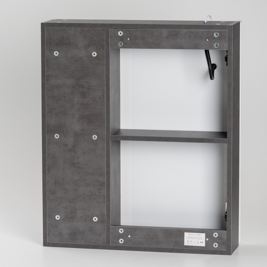 BRILAGI - LED-taustvalgustusega peegliga vannitoakapp TRABIA SINGLE 60x70 cm