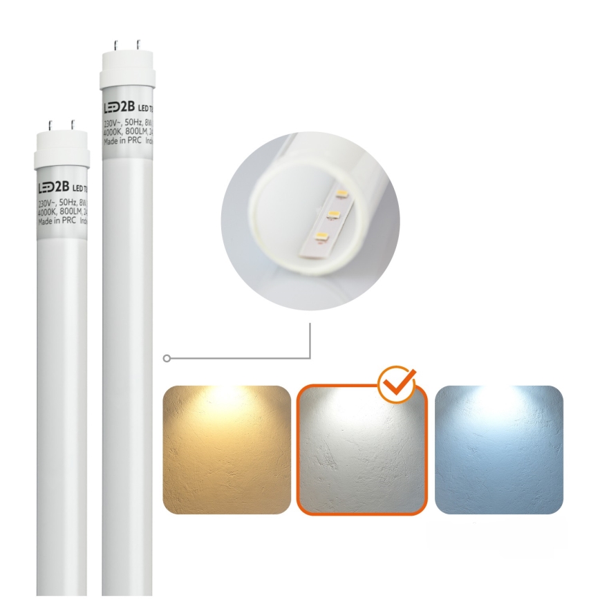 BRILAGI - OPTIMA T8 LED-tööstuslik tolmukindel toruvalgusti 2xG13/9W/230V 4000K IP65 67,5 cm