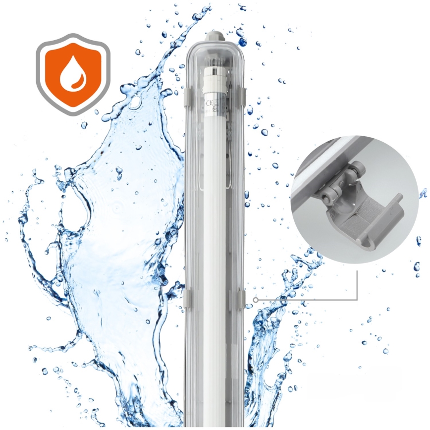 Brilagi - LED Tööstuslik luminofoorvalgusti OPTIMA T8 1xG13/18W/230V 4000K IP65 128 cm