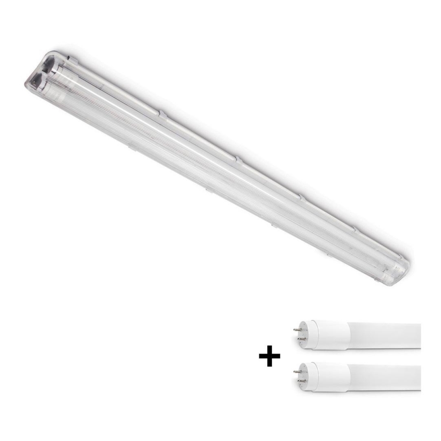 Brilagi - LED Tööstuslik luminofoorvalgusti OPTIMA T8 2xG13/18W/230V 4000K IP65 128 cm