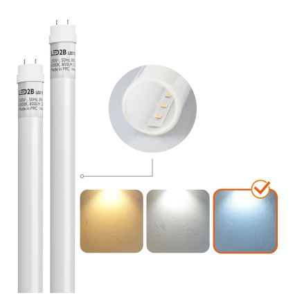 Brilagi - LED Tööstuslik luminofoorvalgusti OPTIMA T8 2xG13/18W/230V 6500K IP65 128 cm
