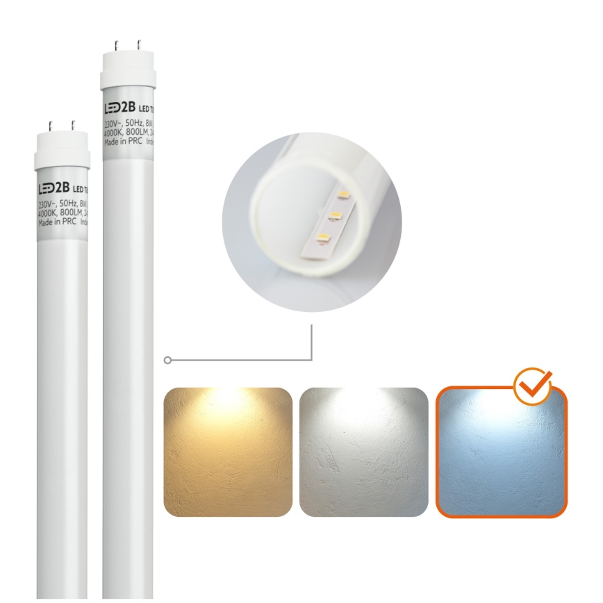 Brilagi - LED Tööstuslik luminofoorvalgusti OPTIMA T8 2xG13/18W/230V 6500K IP65 128 cm