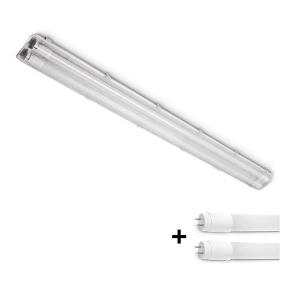 Brilagi - LED Tööstuslik luminofoorvalgusti OPTIMA T8 2xG13/18W/230V 4000K IP65 128 cm - kaubaalus 110 tk