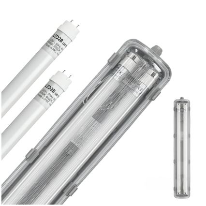 Brilagi - LED Tööstuslik luminofoorvalgusti OPTIMA T8 2xG13/9W/230V 4000K IP65 67,5 cm