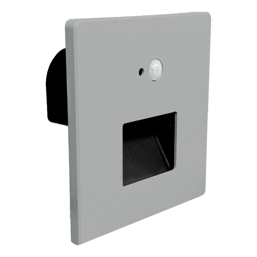 Brilagi - LED trepi valgusti liikumis- ja hämaruseanduriga JACK LED/3W/230V 3000/4000/6500K IP65 hall