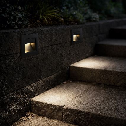 Brilagi - LED trepi valgusti STEP LIGHT LED/1,5W/230V IP44 must
