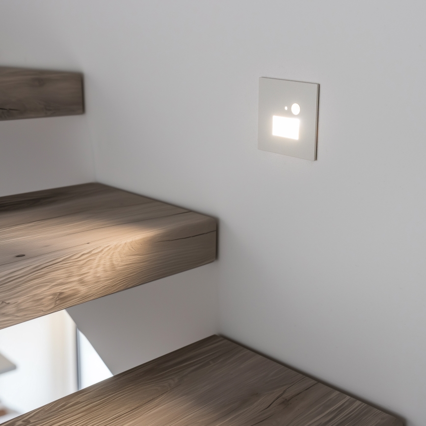 Brilagi - LED Trepivalgusti koos liikumisanduriga JACK LED/1,5W/230V 3000K/4000K/6500K valge