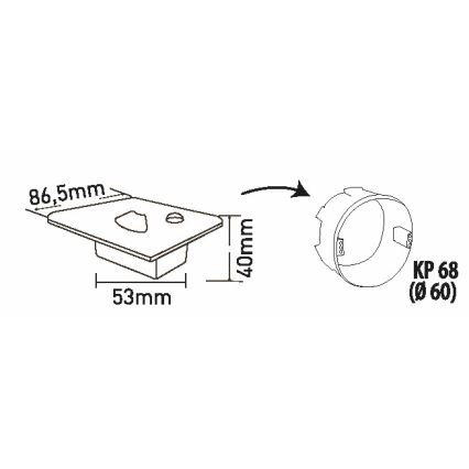 Brilagi - LED Trepivalgusti koos liikumisanduriga JACK LED/1,5W/230V 3000K/4000K/6500K valge