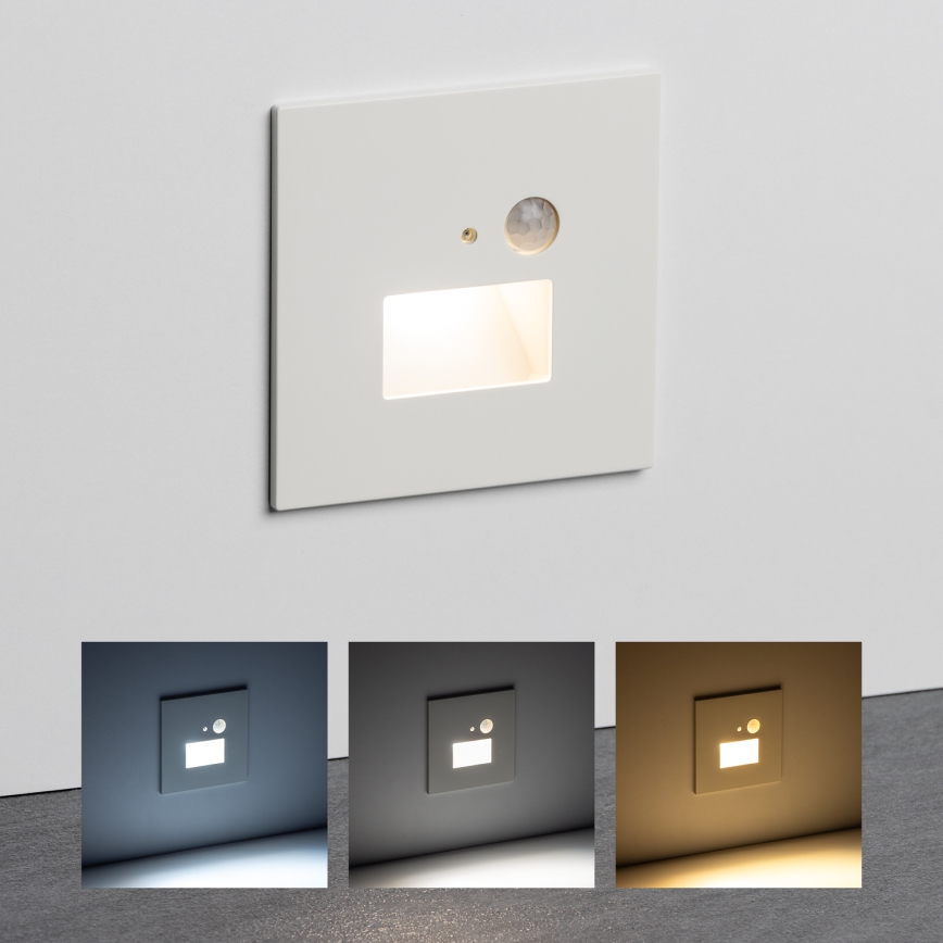 Brilagi - LED Trepivalgusti koos liikumisanduriga JACK LED/1,5W/230V 3000K/4000K/6500K valge