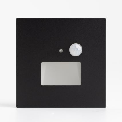 Brilagi - LED-trepivalgusti liikumis- ja hämaruseanduriga JACK LED/1,5W/230V 3000/4000/6500K must