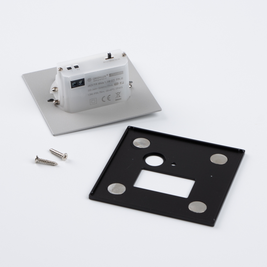 Brilagi - LED-trepivalgusti liikumis- ja hämaruseanduriga JACK LED/1,5W/230V 3000/4000/6500K must