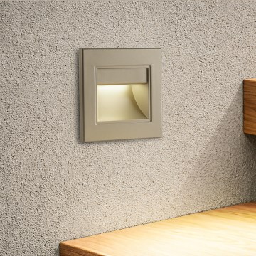 Brilagi - LED-trepivalgusti STEP LIGHT LED/1,5W/230V IP44 kuldne