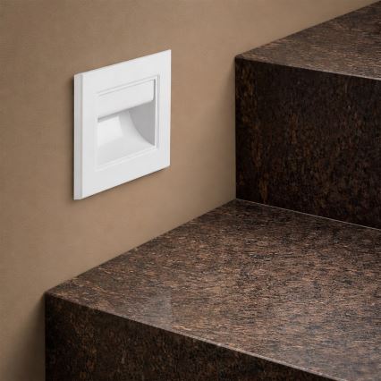 Brilagi - LED-trepivalgusti STEP LIGHT LED/1,5W/230V IP44 valge