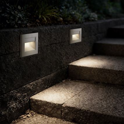 Brilagi - LED-trepivalgusti STEP LIGHT LED/1,5W/230V IP44 valge