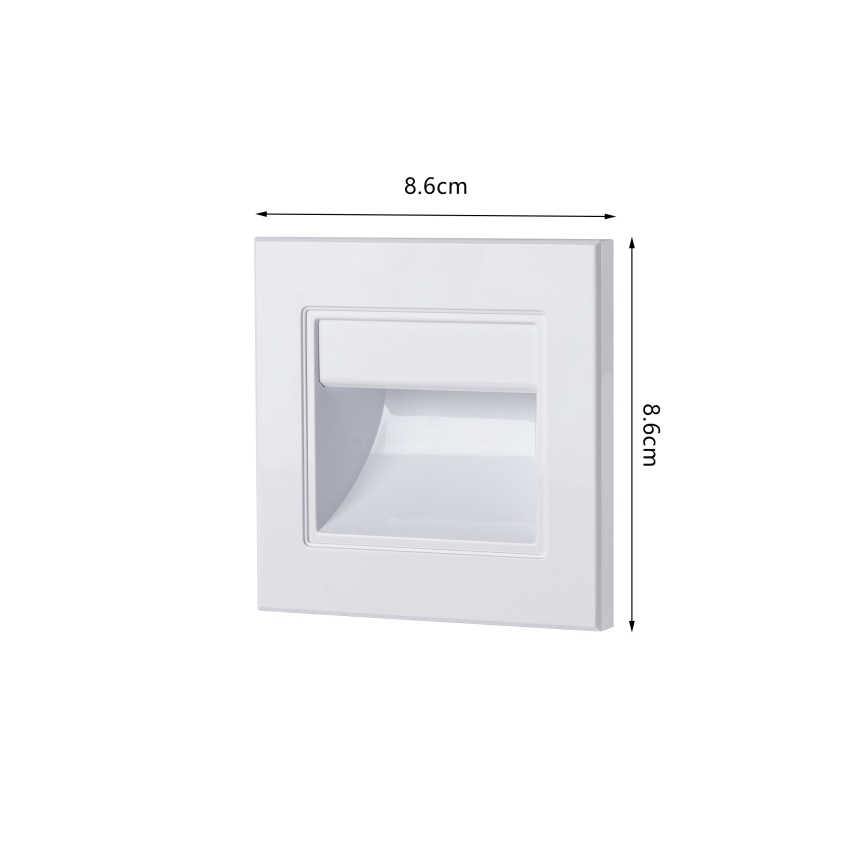 Brilagi - LED-trepivalgusti STEP LIGHT LED/1,5W/230V IP44 valge