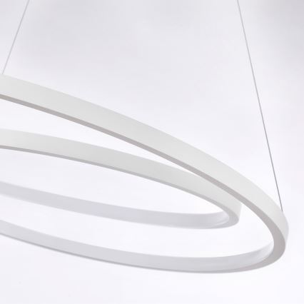 Brilagi - LED hämardatav rippvalgusti kaabliga TWISTER LED/75W/230V 3000-6000K diameeter 70 cm valge + kaugjuhtimispult