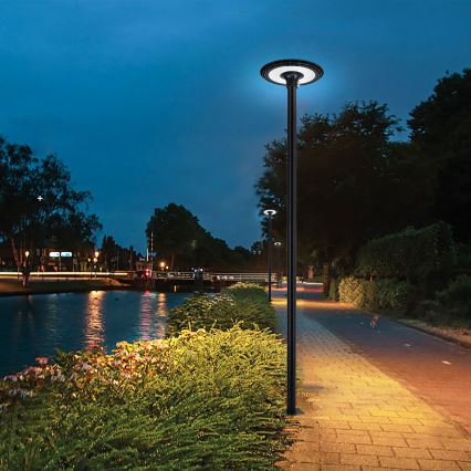 Brilagi - LED välitänavavalgusti 3 m postiga URBANSPARK LED/120W/230V must IP65