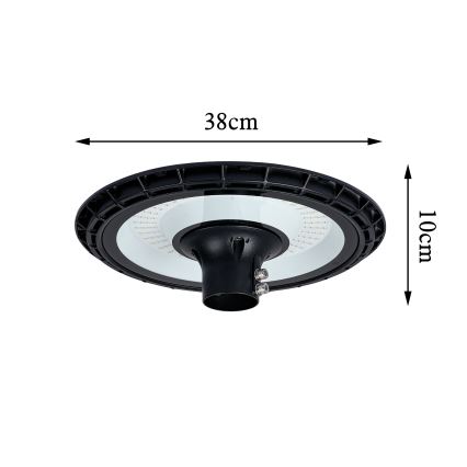 Brilagi - LED välitänavavalgusti 3 m postiga URBANSPARK LED/120W/230V must IP65