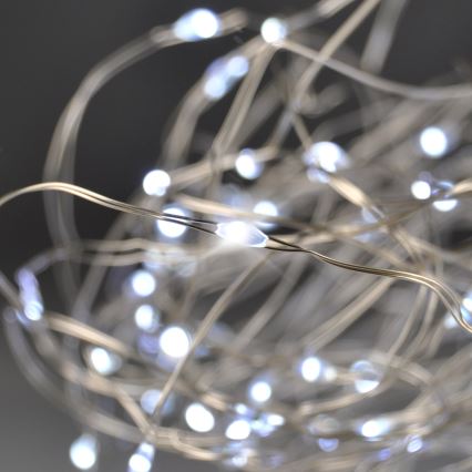 Brilagi - LED-valguskett 100xLED/3xAA 10m külmvalge