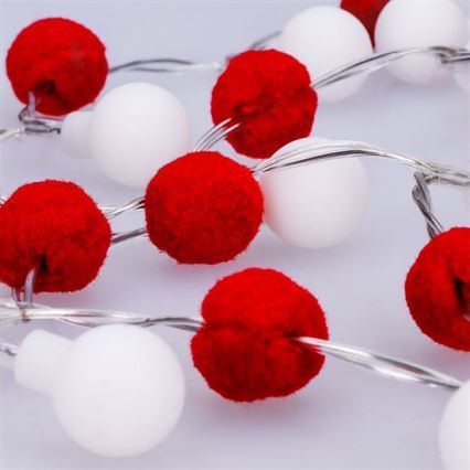 Brilagi - LED-valguskett 20xLED/2xAA 1,8m soe valge