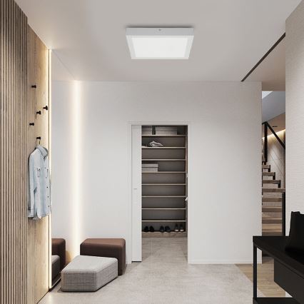 Brilagi - LED Laevalgusti vannituppa FRAME LED/24W/230V 30x30 cm 3000/4000/6000K IP44 valge