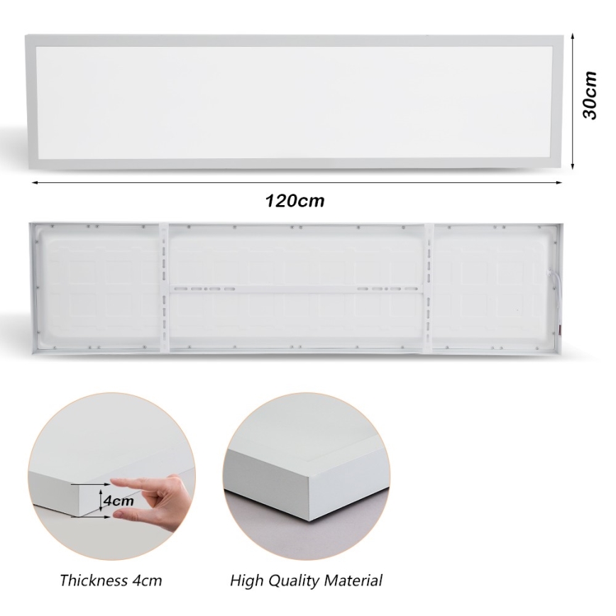 Brilagi - LED Laevalgusti vannituppa FRAME LED/50W/230V 30x120 cm 3000/4000/6000K IP44 valge