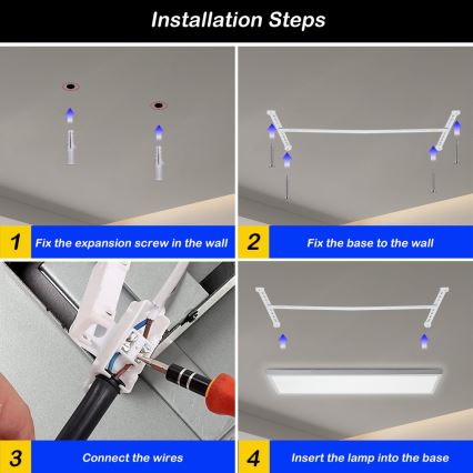 Brilagi - LED Laevalgusti vannituppa FRAME LED/50W/230V 3000/4000/6000K IP44 valge