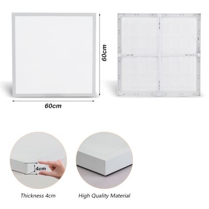 Brilagi - LED Laevalgusti vannituppa FRAME LED/50W/230V 60x60 cm 3000/4000/6000K IP44 valge