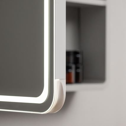 BRILAGI - LED-valgustusega vannitoa peegelkapp AVOLA SINGLE 75x70 cm