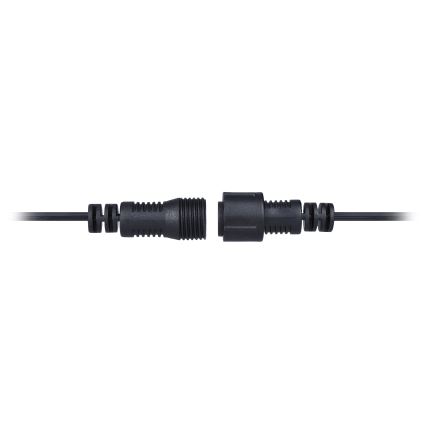 Brilagi - LED Väli dekoratiivne kett GARLAND 25xE12 20m must IP44 soe valge