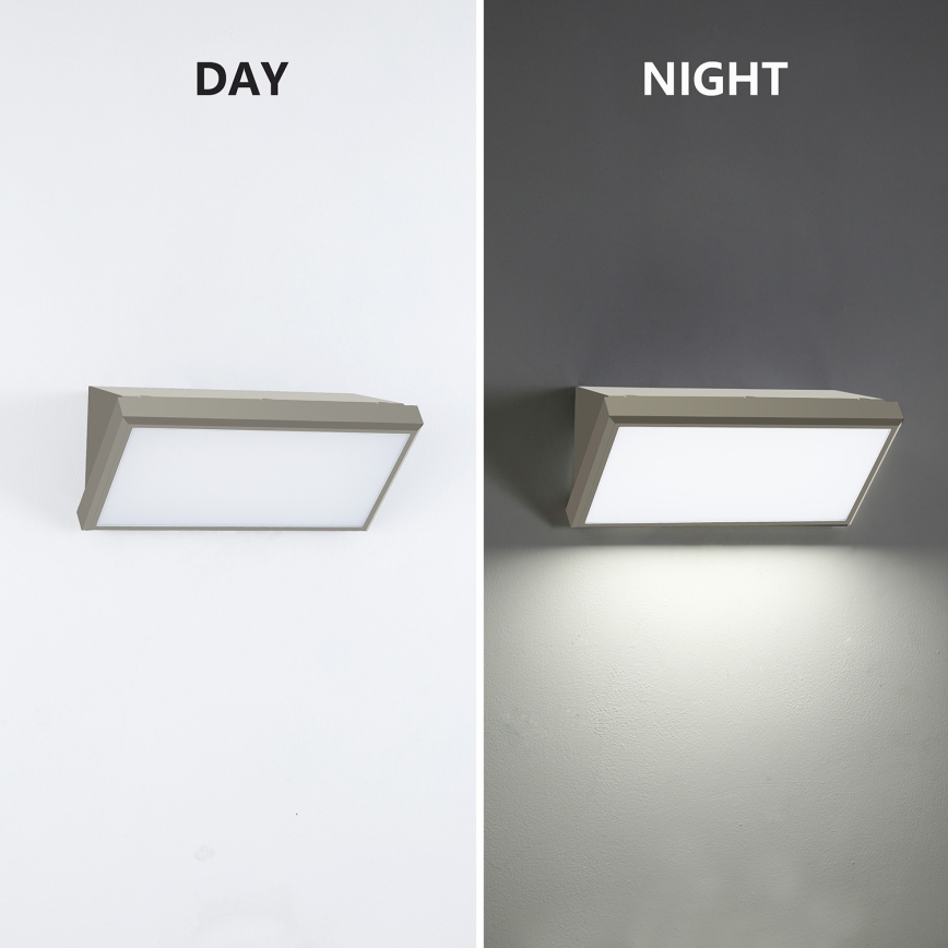 Brilagi - LED Väli seinavalgusti koos anduriga TRIANGLE LED/20W/230V hall IP65