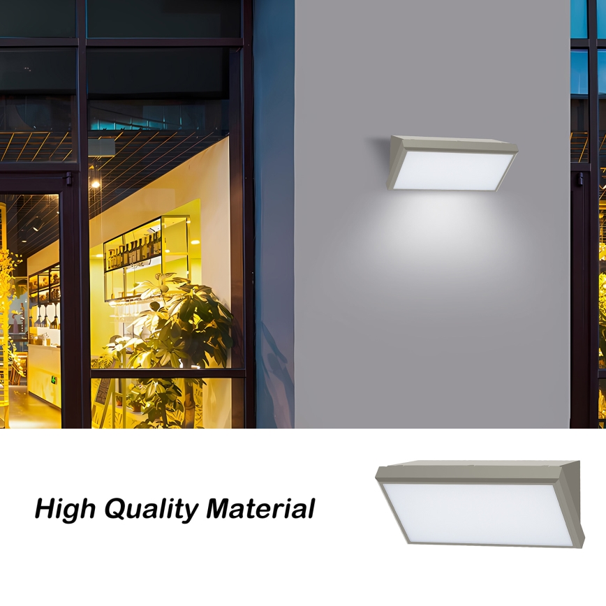 Brilagi - LED Väli seinavalgusti koos anduriga TRIANGLE LED/20W/230V hall IP65