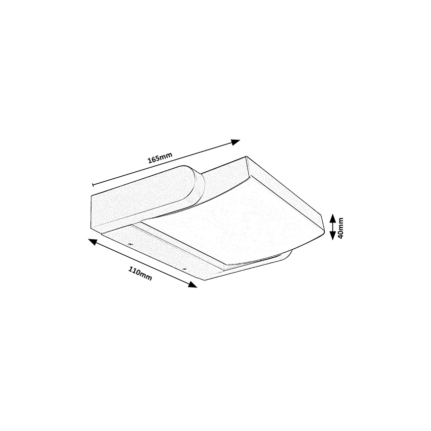 Brilagi - LED Väli seinavalgusti ANKLE LED/18W/230V 4000K IP65 antratsiit