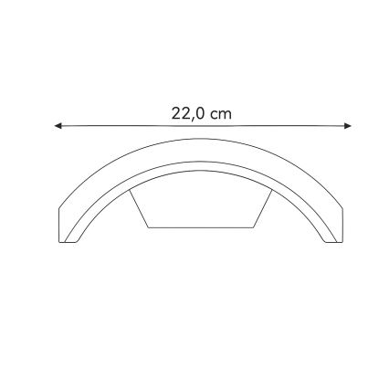 Brilagi - LED Väli seinavalgusti ARCELO LED/8W/230V IP54