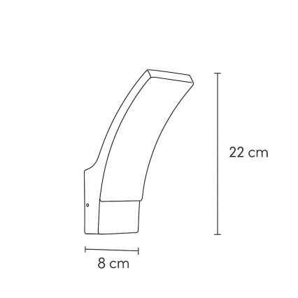 Brilagi - LED Väli seinavalgusti ARCELO LED/9W/230V IP44