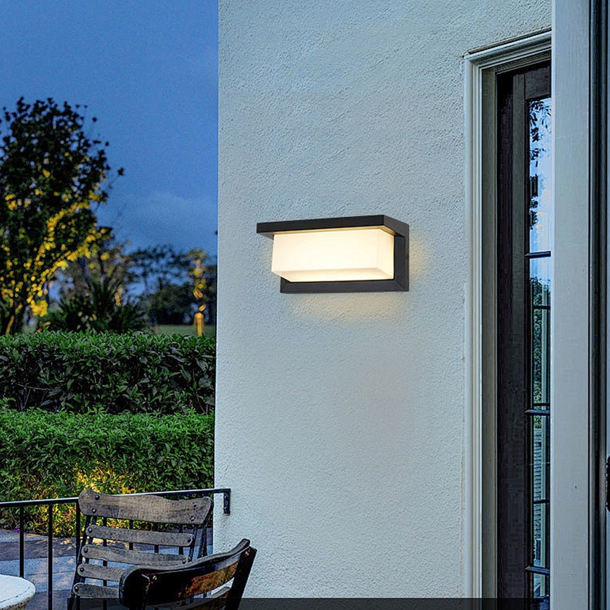 Brilagi - LED Väli seinavalgusti BRICKY LED/12W/230V must IP54