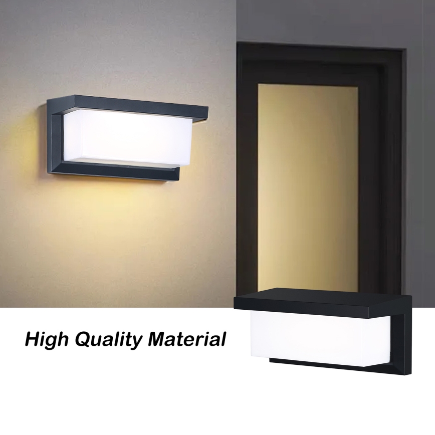 Brilagi - LED Väli seinavalgusti BRICKY LED/12W/230V must IP54