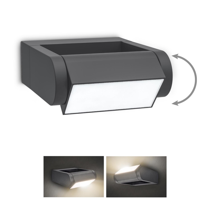 Brilagi - LED Väli seinavalgusti CROTONE LED/7W/230V antratsiit IP54
