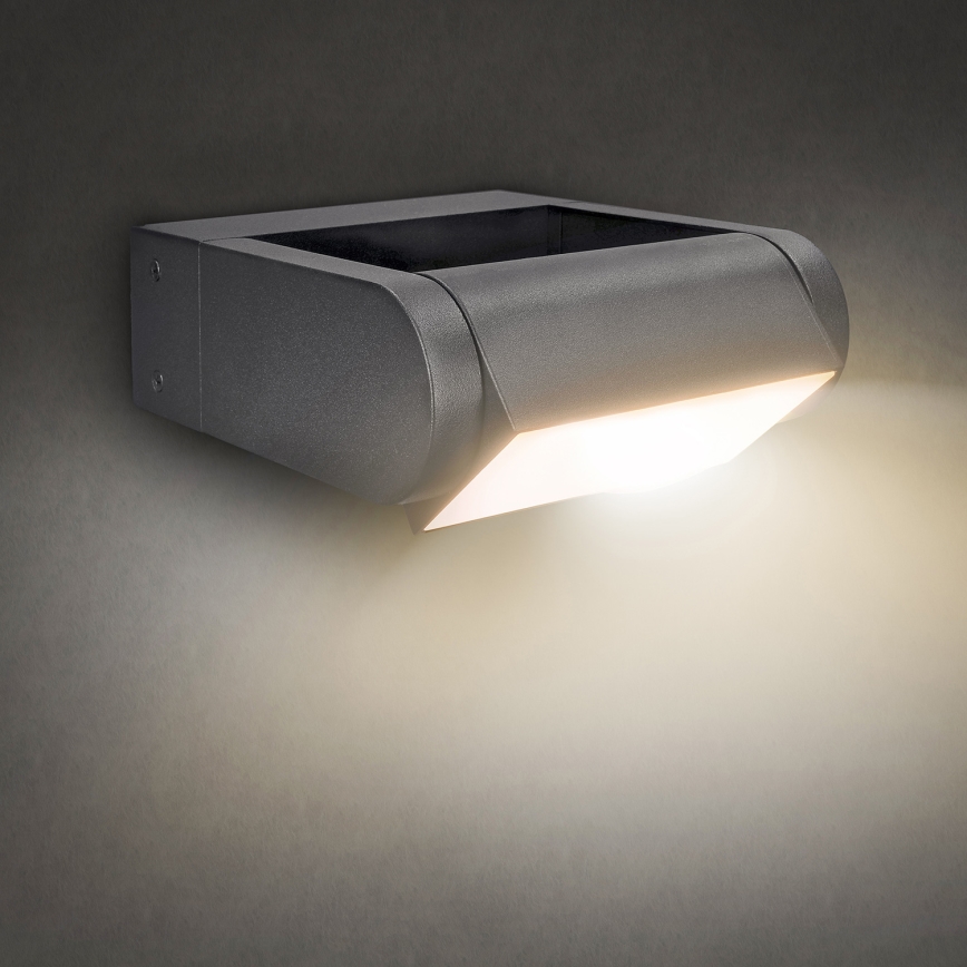 Brilagi - LED Väli seinavalgusti CROTONE LED/7W/230V antratsiit IP54