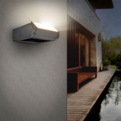 Brilagi - LED Väli seinavalgusti CROTONE LED/7W/230V antratsiit IP54