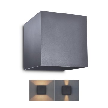 Brilagi - LED Väli seinavalgusti CUBE LED/6W/230V antratsiit IP54